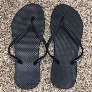 Black Flip Flops